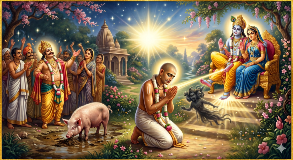 உண்மையான பக்தியும், போலி கௌரவமும்: மனத்தாழ்மையே பகவானை அடையும் வழி
